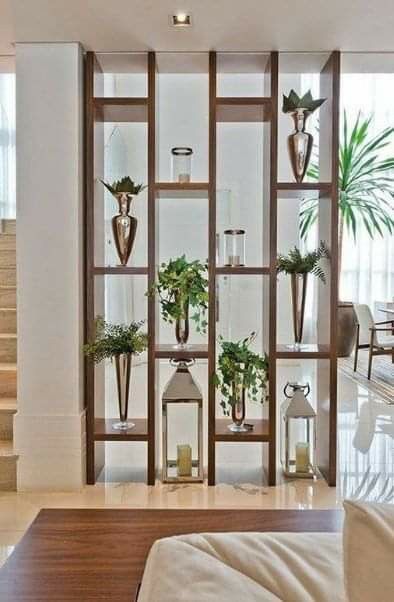 Wall Partition Design, Living Room Divider, Divider Design, Diy Apartment Decor, Living Room Partition, Living Room Partition Design, Room Partition Designs, Partition Design, Room Partition