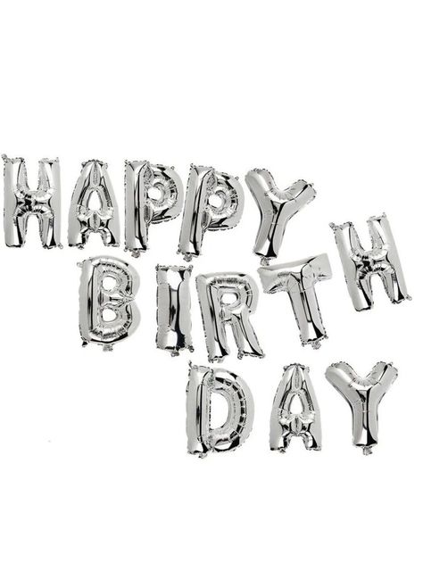 Happy Birthday Balloons Banner Bunting Letter Foil Balloon Party Self Inflating Text Aesthetic, Happy Birthday Balloon Banner, Happy Birthday Text, Birthday Text, Balloon Party, Banners Buntings, Balloon Banner, Happy Birthday Balloons, Foil Balloons