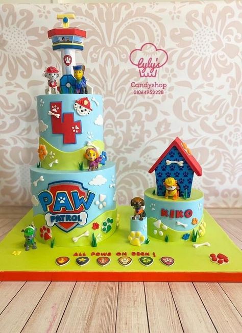 Paw Patrol Birthday Cake Boys, Paw Patrol Birthday Party Cake, Paw Patrol Party Decorations, Paw Patrol Birthday Theme, Paw Patrol Decorations, Paw Party, Paw Patrol Birthday Cake, 3rd Birthday Cakes, Paw Patrol Cake