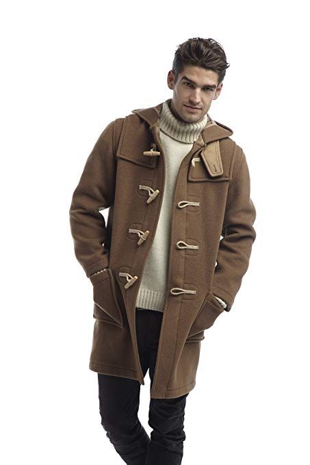 Original Montgomery Mens Wooden Toggles Duffle Coat (44, Camel) Mens Duffle Coat, Mens Long Jacket, Duffel Coat, Men Parka, Gents Fashion, Duffle Coat, Denim Jacket Men, Mens Winter Fashion, Leather Jacket Men