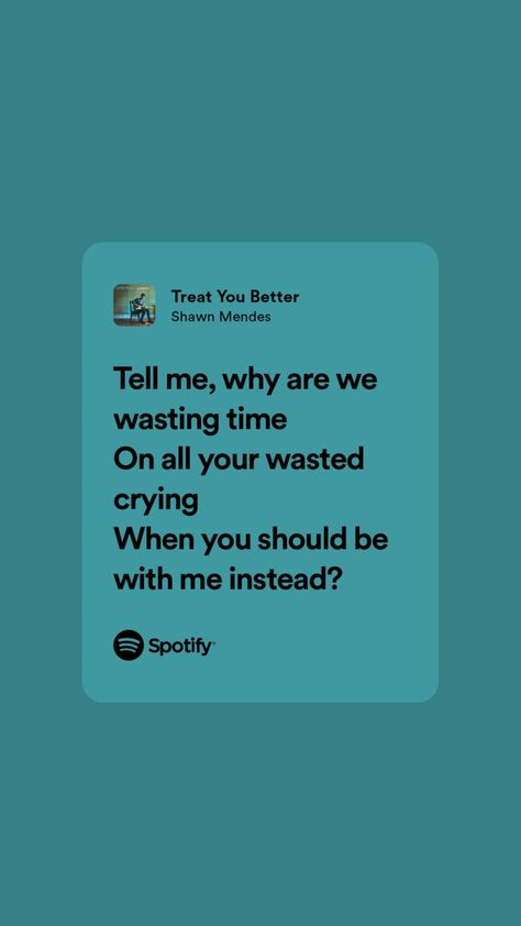 Treat You Better Lyrics, Tell Me Why, Treat You, Cool Lyrics, Shawn Mendes, Wasting Time, Treat Yourself, Tell Me, Songs