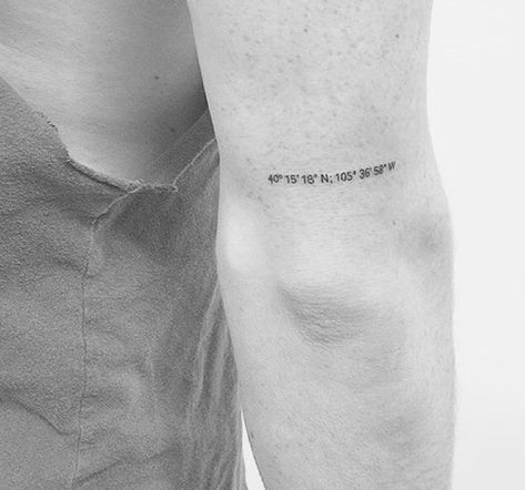 Grandpa Tattoo, Partner Tattoos, Coordinates Tattoo, Phrase Tattoos, Taurus Tattoos, Writing Tattoos, Text Tattoo, Cute Tiny Tattoos, Discreet Tattoos