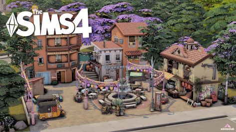 Sims 4 Art Gallery, Sims 4 Art, Building Inspiration, Desert House, Desert Homes, Sims 4 Build, Cc Sims, The Sims4, Maxis Match