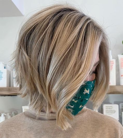 50 Best Bob Haircuts and Bob Hairstyles for 2022 - Hair Adviser Short Blonde Bobs For Thick Hair, Best Blonde For Pink Undertones, A Line Textured Bob, Blonde Angled Bob Short, Fine Hair Choppy Bob, Bluntcut Bob Hairstyles, Blond Bob Haircut, Long In Front Short In Back Hair Bob, Dylan Dryer Hair