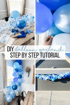 How To Make Balloon Garland With Strip, Easy Balloon Garland Tutorial, Balloon Staircase Decor, How To Make Balloon Garland Tutorials, Simple Balloon Decorations At Home, Balloon Garland Simple, Balloon Garland With Greenery, Staircase Balloon Garland, Balloon Garland With Flowers