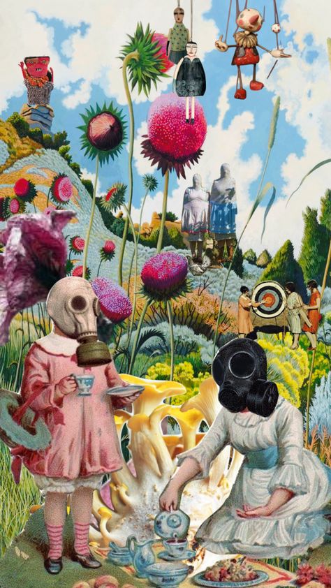 Dadaism Art, Surreal Flowers, Surrealist Collage, Surreal Collage Art, Surealism Art, Surreal Collage, Magazine Collage, Collage Poster, Alien Art