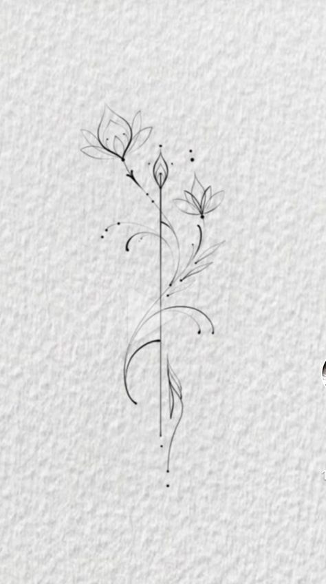 Fine Line Strength Tattoo, Vertical Fine Line Tattoo, Minimal Plant Tattoo, Small White Tattoos, Grandma Tattoo, Grandma Tattoos, Tattoos For Women Small Meaningful, Tattoo Sleeve Filler, Side Wrist Tattoos