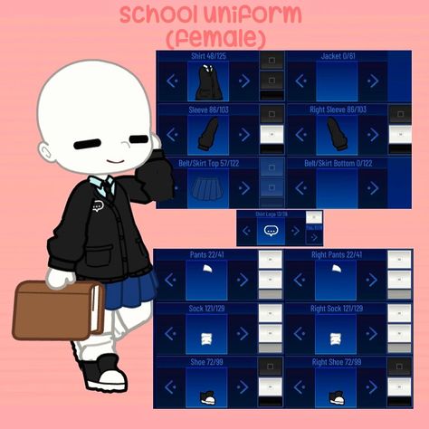 Gacha Club Outfit Uniform, Gacha Club School Outfit Ideas, Gacha Uniform Ideas School, Suit Gacha Club, Gacha Club Uniform, Gacha Club Uniform Ideas, Gacha Life School Uniforms, Gacha Uniform Ideas, Gacha Club School Uniform Ideas