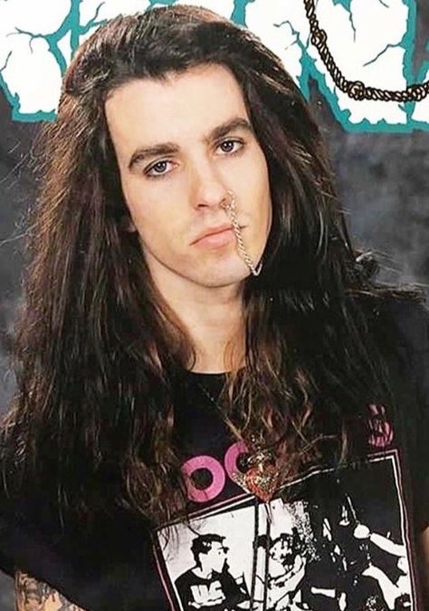 Skid Row Band, Rachel Bolan, Metalhead Fashion, The Last In Line, Big Hair Bands, 80s Rocker, 80s Hair Bands, Skid Row, Grunge Guys