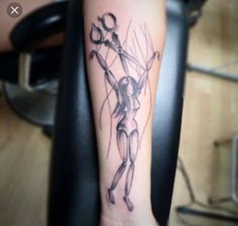 Marionette Tattoo, Vegas Tattoo, Arm Tats, Doll Tattoo, Dark Art Tattoo, Tattoo Meaning, Tattoo Styles, A Tattoo, Tattoos With Meaning