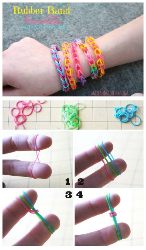 Diy Rubber Band Bracelet, Fishtail Loom Bracelet, Loom Band Patterns Instructions, Loom Bands Tutorial, Loom Band Patterns, Fishtail Bracelet, Loom Band Bracelets, Rubber Band Crafts, Rainbow Loom Rubber Bands