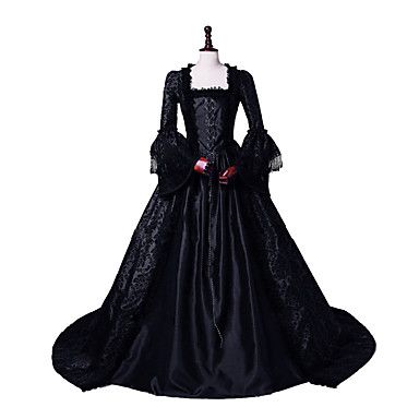 Vampire Wardrobe, Ball Gowns Victorian, Black Victorian Dress, Gothic Victorian Dresses, Costume Masquerade, Lace Costume, Medieval City, Princess Prom Dresses, Costume Ball