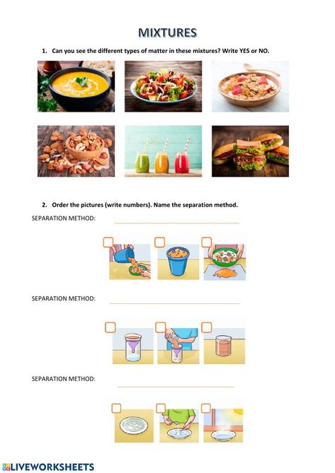 Separation Of Mixtures, Rounding Decimals Worksheet, Separating Mixtures, Classroom Preparation, Creative Math, One Liner Quotes, Spelling Worksheets, Education Templates, 1st Grade Worksheets