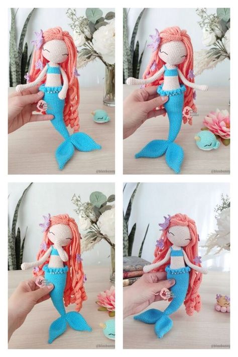 Crochet Mermaids Free Patterns, Crochet Patterns Mermaid, Mermaid Amigurumi Pattern, Mermaid Free Crochet Pattern, Mermaid Tail Crochet Pattern Free, Free Crochet Mermaid Pattern, Free Mermaid Crochet Pattern, Crochet Mermaid Doll Free Pattern, Mermaid Amigurumi Free Pattern