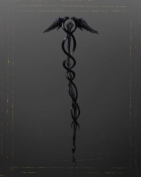 Dark Staff Magic, Staff Rpg, Staff Fantasy Art, Mage Staff, Staff Magic, Magic Accessories, Fantasy Blade, Magic Staff, Wizard Staff