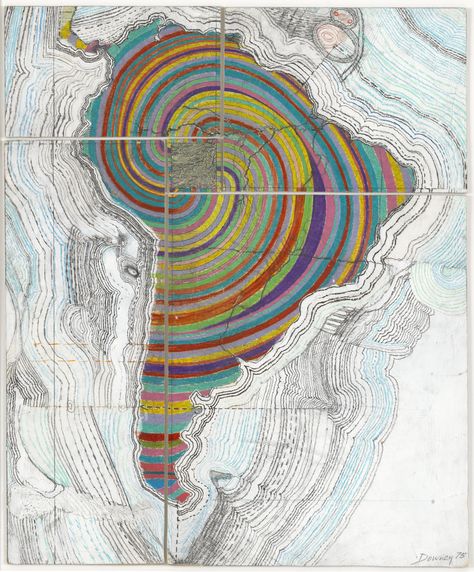 Juan Downey. Map of America. 1975 | MoMA Map Of America, Latin American Art, America Map, Image Nature, Desenho Tattoo, Drawing Prints, Latin American, Art Google, Museum Of Modern Art