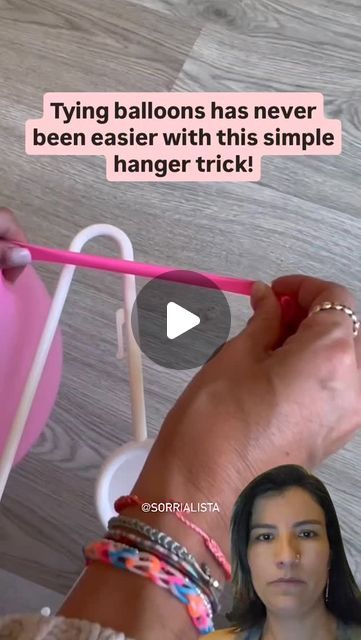 Tying Balloons Hack, How To Tie A Balloon, Balloon Hacks, Hanging Balloons, Party Organisers, Family Party Games, Party Hacks, Diy Birthday Decorations, Clever Hacks