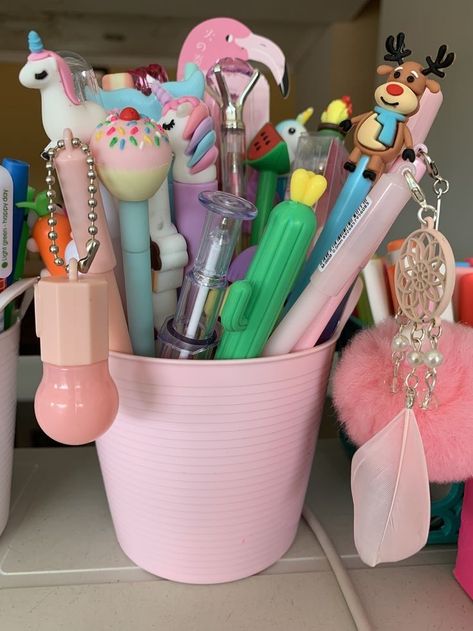 Unicorn Stationary, School Suplies, Fancy Pens, Cute School Stationary, Kawaii School Supplies, Pretty Pens, School Tool, Cool School Supplies, Study Stationery