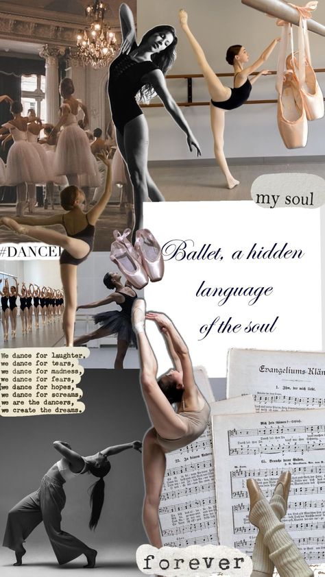 #ballet #balletcore#collage #wallpaper Ballet Aesthetic Wallpaper, Ballet Collage, Ballerina Wallpaper, Better When Im Dancing, Dancer Things, Ballet Wallpaper, Barre Ballet, Energy Aesthetic, Dance Wallpaper