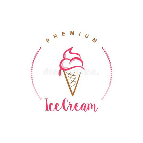 Logo For Ice Cream Shop, Ice Cream Shop Logo Ideas, Ice Cream Logo Design Ideas, Ice Cream Logo Design Creative, Ice Cream Shop Logo Design, Ice Cream Shop Logo, Ice Cream Logo Design, Logo Design Japan, Ice Cream Flower