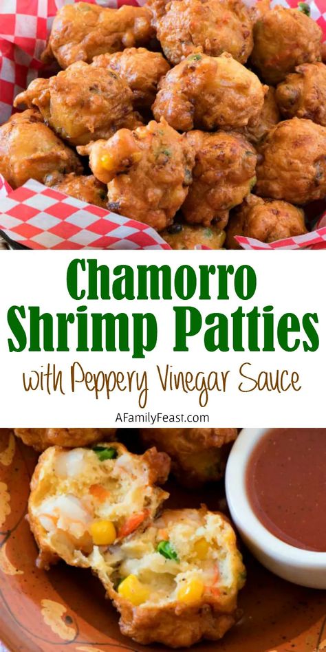 Chamorro Shrimp Patties Recipe, Shrimp Patties Recipes, Shrimp Patty, Guamanian Recipes, Guamanian Food, Islander Food, Fried Fritters, Chamorro Food, Guam Recipes