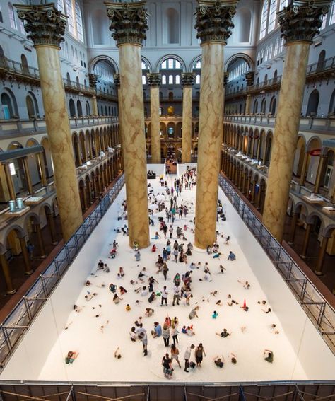 You can enjoy the beach (minus the sunburn) right now at Washington, D.C.'s National Building Museum National Building Museum, Urban Beach, Oregon Washington, Travel Information, Usa Travel, City Guide, Travel Usa, Washington Dc, The National