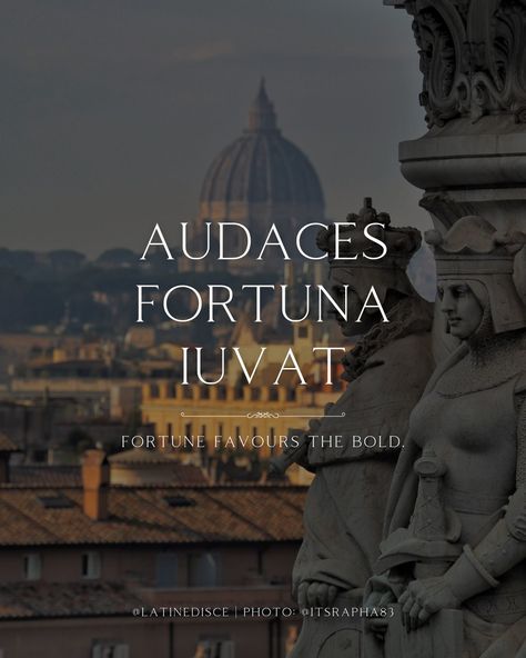 Learn Latin (@latinedisce) on X Audaces Fortuna Iuvat, Learn Latin, Free Posters, Latin Quotes, Fortune Favors The Bold, Free Poster, The Brave, Be Bold, Rome