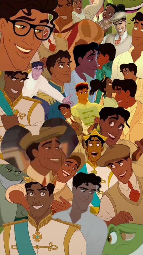 #hearmeout #princenaveen #disney #collage #wallpaper Prince Naveen, Disney Collage, Collage Wallpaper, Princess And The Frog, The Frog, Animation Studio, Disney Pixar, Pixar, Prince