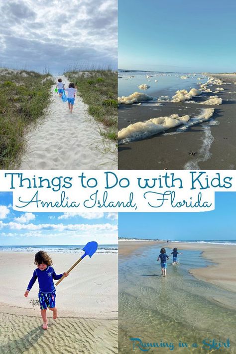 Amelia Island Florida - Things to Do with Kids. Top activities, beaches, playgrounds, shopping and restaurants to explore for families with kids. Includes Amelia Island and Fernandina Beach. Add this Florida beach destination to your bucket lists! / Running in a Skirt #ameliaisland #familytravel #floridatravel #beaches #travel #florida Amelia Island Restaurants, Fernandina Beach Florida, Amelia Island Florida, Travel Florida, North America Travel Destinations, Miami Travel, Things To Do With Kids, Fernandina Beach, Florida Beach