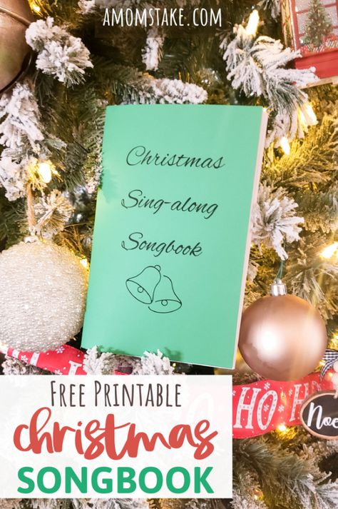 Christmas Songbook - Free PDF Printable! - A Mom's Take Christmas Ukulele Songs, Christmas Carols For Kids, Christmas Carols Lyrics, Christmas Carols Songs, Carol Songs, Christmas Carol Book, Popular Christmas Songs, Christmas Songs Lyrics, Christmas Lyrics