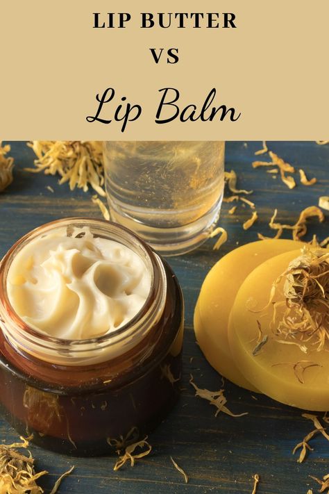 Whether you use lip butter or lip balm, there is a difference when it comes to beauty needs. Learn what the difference is here! Creamy Lip Balm Recipe, Lip Butter Diy, Lip Butter Recipe, Diy Vitamin C Serum, Best Body Butter, Lip Butter Balm, Beauty Needs, Lip Balm Recipes, Best Lip Balm