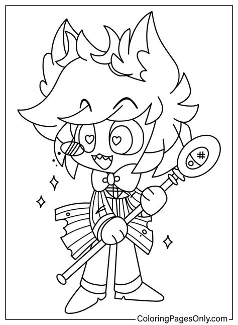 21 Free Printable Alastor Coloring Pages Hazbin Hotel Colouring Page, Hazbin Hotel Coloring Pages, Chibi Coloring, Chibi Coloring Pages, Manga Coloring Book, Free Printable Coloring Sheets, Space Coloring Pages, Monster Coloring Pages, Pattern Coloring Pages