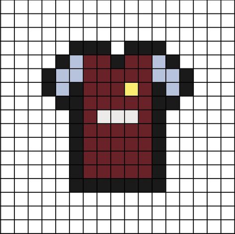 A pixel art template of the (specifically) 2022 to 23 home kit shirt of Aston Villa football club (soccer for Americans). Pixel Art Football Shirt, Football Pixel Art, Pixel Art Football, Mini Hama Beads, Basketball Artwork, Aston Villa Fc, Easy Perler Bead Patterns, Beaded Shirt, Easy Pixel Art