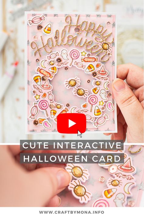 [VIDEO] Cute Halloween card with an interactive twist Interactive Card, Halloween Cards Handmade, Star Stencil, Spectrum Noir, Halloween Card, Making Greeting Cards, Card Tutorial, Cards Ideas, Alcohol Markers