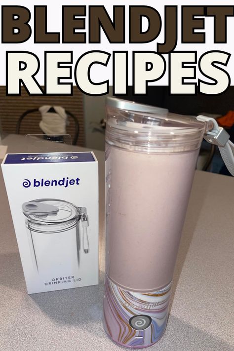 smoothie made in a BlendJet 2 with a sipper lid. BlendJet Recipes. Blender Cup Recipes, Personal Blender Recipes Healthy, Portable Blender Smoothies, Blend Jet Smoothie Recipes Healthy, Ninja Personal Blender Recipes, Blend Jet Recipes Protein, Portable Smoothie Blender Recipes, Recipes For Blend Jet, Blendjet Recipes Smoothies Easy