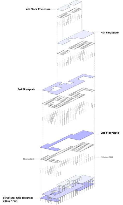 preliminary structural diagram. I just liked the colors :) Architecture Structural Diagram, Structural Grid Architecture Plan, School Diagram Architecture, Structural Diagram Architecture, Structure Diagram Architecture, Architecture Structure Diagram, Structural Diagram, Grid Architecture, Nyc Projects