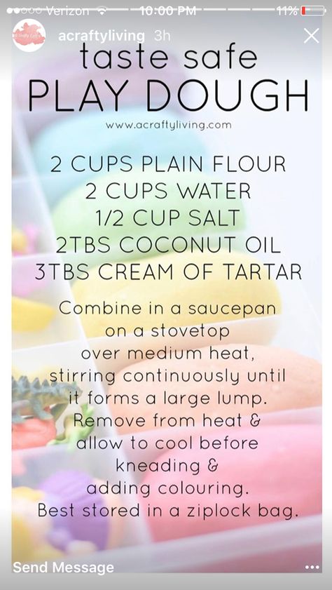 Homemade Play Doh, Diy Playdough, Playdough Recipe, Homemade Playdough, Toddler Snacks, Toddler Play, Toddler Fun, Play Dough, Baby Sensory