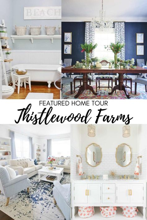 Step inside the inspiring home of blogger and author KariAnne Wood of Thistlewood Farms for a home tour you won't soon forget! Villa Inspiration, Thistlewood Farms, Gorgeous Bathroom, Farmhouse Country, River Valley, Funky Junk, Hudson River, House Projects, Fall Decor Diy