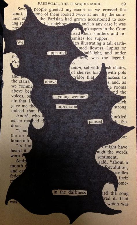 Art Therapy Ideas, Art Therapy Directives, Found Poetry, Art Therapy Projects, Therapeutic Art, Blackout Poetry, Hieronymus Bosch, Art Therapy Activities, Poetry Art