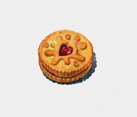 Yum! Jammy Dodgers, Higher Art, Art Final, Gcse Art Sketchbook, Food Illustration Art, Final Exam, Desert Art, Pastry And Bakery, Gcse Art