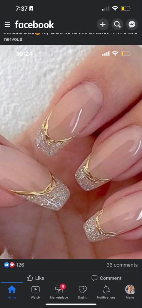 Anniversary Nails, Champagne Nails, Wedding Nails Bridesmaid, Silver Nail Designs, Bridesmaids Nails, Nails Bridesmaid, Nails Summer Nails, Nagellack Trends, Graduation Nails