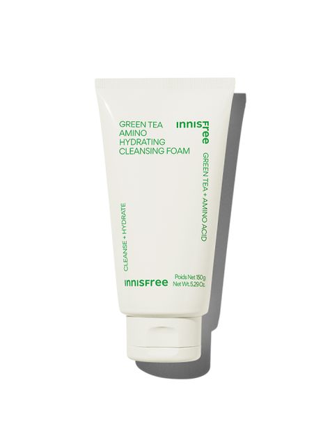 A hydrating foam cleanser infused with the freshness of Beauty Green Tea™ leaving skin feeling soft, supple and smooth. Innisfree Green Tea, Hydrating Cleanser, Pore Cleansing, Effective Skin Care Products, Amino Acid, Foam Cleanser, Facial Cleansing, Oils For Skin, Beauty Items