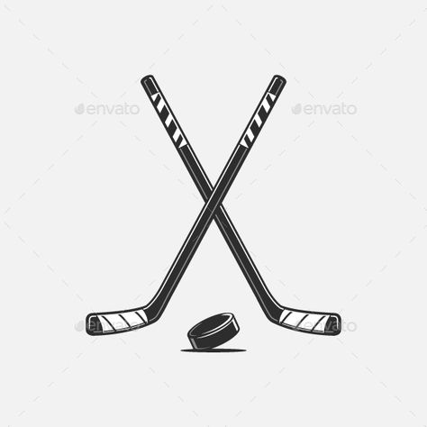 Hockey Aesthetic Drawing, Hockey Sticks Drawing, Hockey Puck Drawing, Hockey Stick Tattoo Ideas, Hockey Tattoo Ideas Small, Ice Hockey Tattoo Ideas, Ice Hockey Illustration, Small Hockey Tattoos, Hockey Tattoo For Women