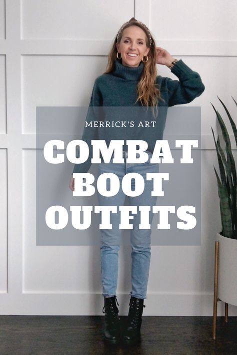 Blue Combat Boots Outfit, Maxi Skirt Combat Boots, Mia Boots Outfit, Black Combat Boots Outfit Jeans, Combat Boots 2023, Combat Boots Outfit For Women Winter, Gray Combat Boots Outfit, Combat Boots And Jeans Outfit, How To Wear Combat Boots With Jeans