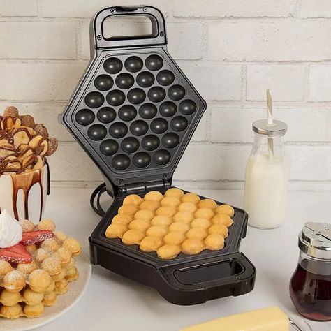 6 best bubble waffle maker We've Tested - Home Electronic Hubs Best Waffle Maker, Bubble Waffles, Egg Puff, Cake Oven, Waffle Machine, Bread Kitchen, Egg Waffle, Fluffy Waffles, Crispy Waffle