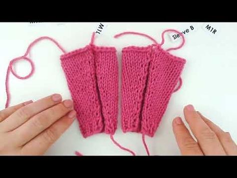 (1581) How to Increase on Knitted Sleeves - YouTube Knitting Sleeves, Knitted Sleeves, How To Work, Puffy Sleeves, A Pattern, Hand Knitting, To Work, To Read, Knitting