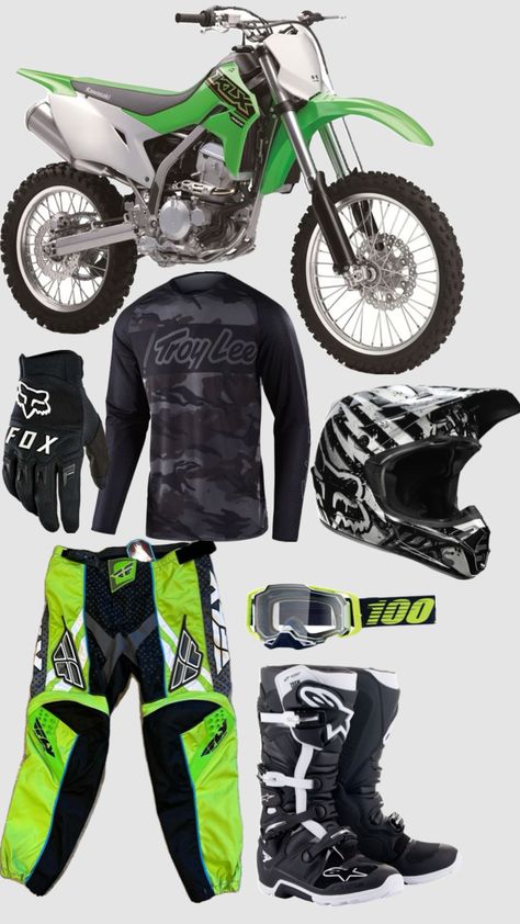 dirt bike fit for a kawasaki rider (me) Kawasaki Dirt Bikes, Bike Fit, Dirt Bike Gear, Biker Love, Four Wheelers, Bike Gear, Dirt Bikes, Dirt Bike, Bike