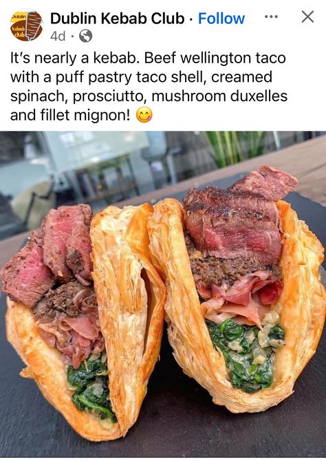 Puff Pastry Shells, Taco Shell, Tacos And Burritos, Cooking Homemade, Beef Wellington, Dinner Entrees, Pizza Restaurant, Homemade Beef