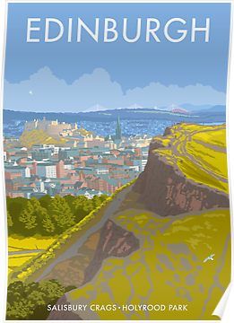 Scotland Poster, Arthur's Seat, Arthurs Seat, Smart Packing, Wood Postcard, Sticker Iphone, Stock Portfolio, 2024 Year, Shirt Sticker