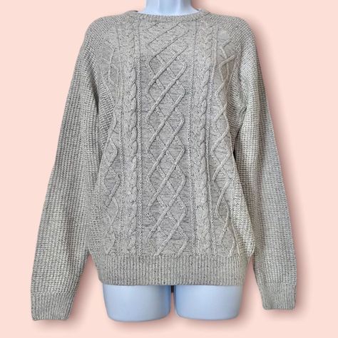 Light Gray Sweater Outfit, Ddlc Outfits, Light Grey Sweater Outfit, Cable Knit Sweater Outfit, Grey Shirts Women, Grey Sweater Outfit, Grey Knitwear, Knit Sweater Outfit, Grey Cable Knit Sweater